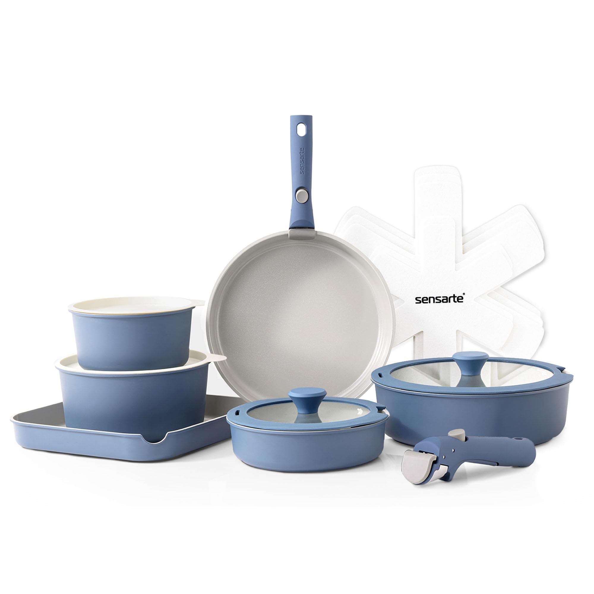 Redchef Casseruola In Ceramica Antiaderente 16 Cm Con Coperchio – Verde, Manico Freddo, Senza PFAS, Adatta A Induzione - 4